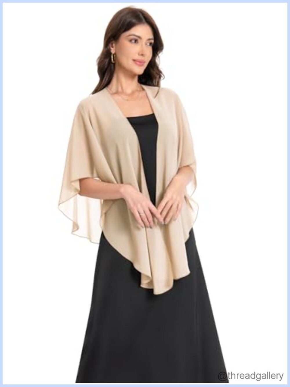 Sheer Chiffon Shawl Wrap Evening Dress Elegant Soft Scarf